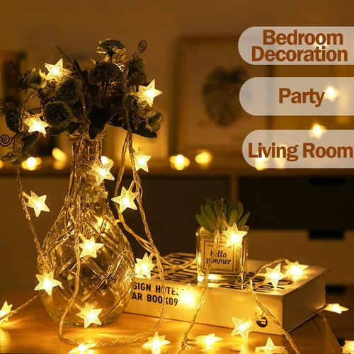 20 LED Star Lights, Decorative Lights, Indoor/Outdoor, Christmas, Party, Wedding