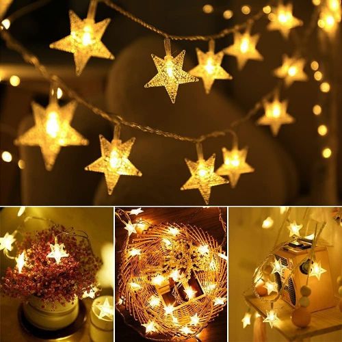 20 LED Star Lights, Decorative Lights, Indoor/Outdoor, Christmas, Party, Wedding