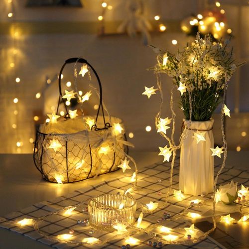20 LED Star Lights, Decorative Lights, Indoor/Outdoor, Christmas, Party, Wedding