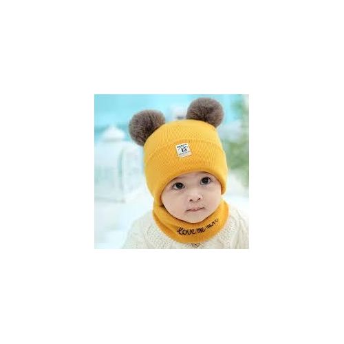 Baby Hat Scarf Set Warm Knit Baby Bonnet Hats