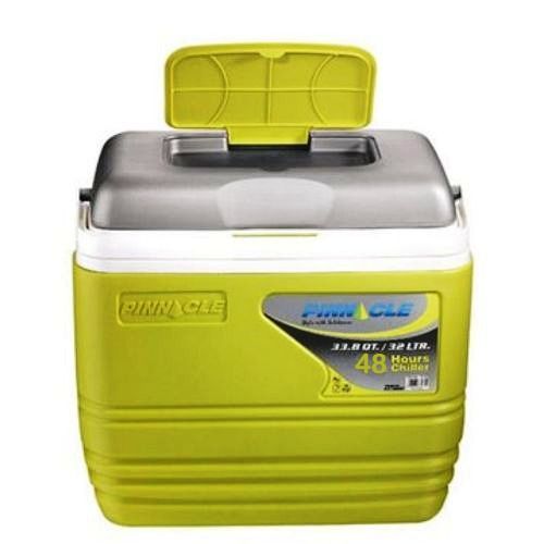 Pinnacle Insulated Water Cooler Ice Chiller Box 10L,Lemon Green.