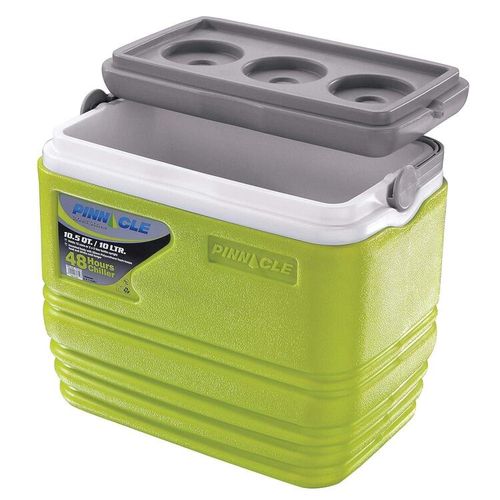 Pinnacle Insulated Water Cooler Ice Chiller Box 10L,Lemon Green.