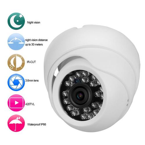 420tvl Smart Home Camera Security Protection Cam Indoor Outdoor Ip66 Waterproof Safety Camera With Night Vision Lights