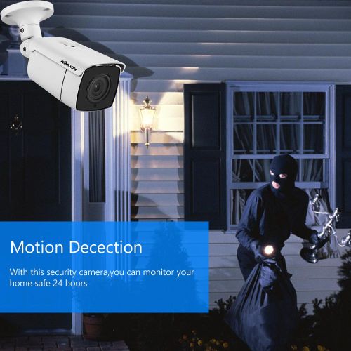 1080P Analog Security Camera Outdoor IP66 Waterproof CCTV Surveillance Camera built-in 24pcs Infrared LED,82ft Night Vision Pal System