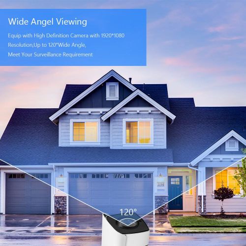 1080P Analog Security Camera Outdoor IP66 Waterproof CCTV Surveillance Camera built-in 24pcs Infrared LED,82ft Night Vision Pal System