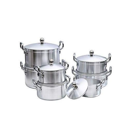Best Dishes 7 Piece Aluminum Saucepans Set-Silver