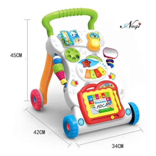 Baby Activity Walker Toy Comes with Two Patterns : Sit and Play, Stand and Walk.(Children Music Walker)