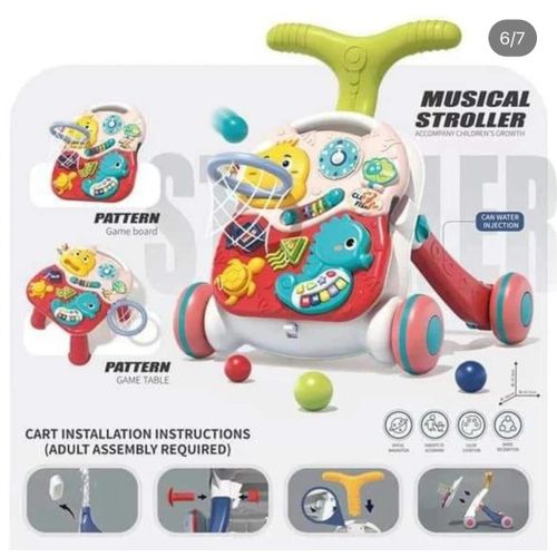 Multipurpose Baby Music Stroller Music Push Walker
