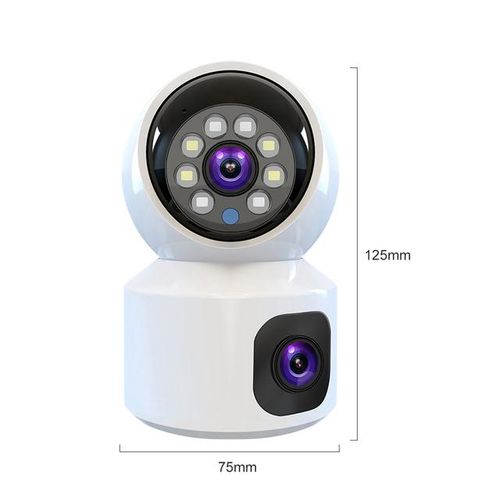 4mp V380 Pro Wifi Dual Lens Camera Color Night Vision Auto Tracking Wireless Surveillance Mini Camera