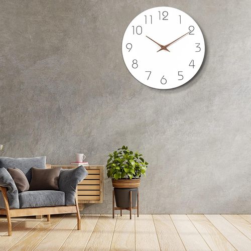 10-Inch Nordic Simple Solid Color Silent Decorative Clock - Black