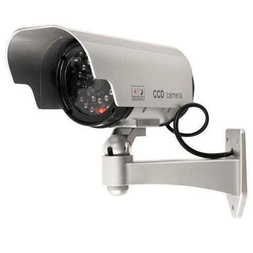 Solar Powered Camera Indoor Outoodr Dummy Bullet CCTV Security Camera with Blinking IR LED