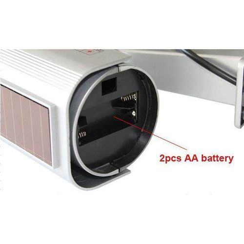 Solar Powered Camera Indoor Outoodr Dummy Bullet CCTV Security Camera with Blinking IR LED