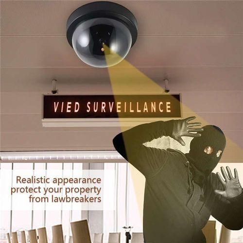 4 SET CCTV Dummy Camera Flashing Led Fake Camera Power Secur