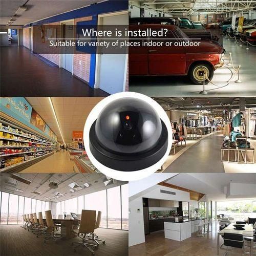 4 SET CCTV Dummy Camera Flashing Led Fake Camera Power Secur