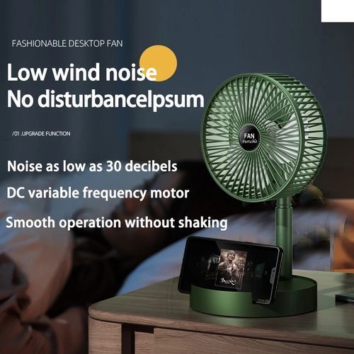 Desk Foldable Fan Adjustable Fan Strong Wind 3 Gear Usb