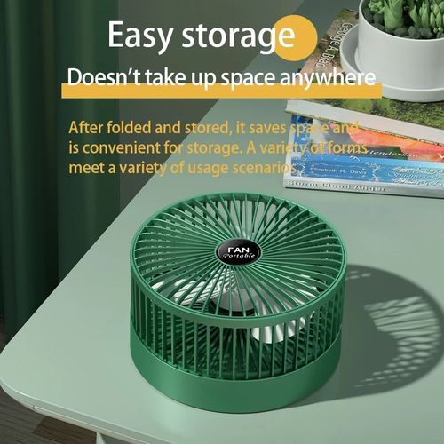 Desk Foldable Fan Adjustable Fan Strong Wind 3 Gear Usb