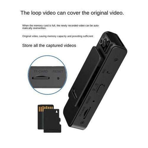 1080p Wifi Hd Night Vision Camera Small Invisible 130&deg; Sports Back Clip Camera Outdoor Camera Body Worn Camera Camera
