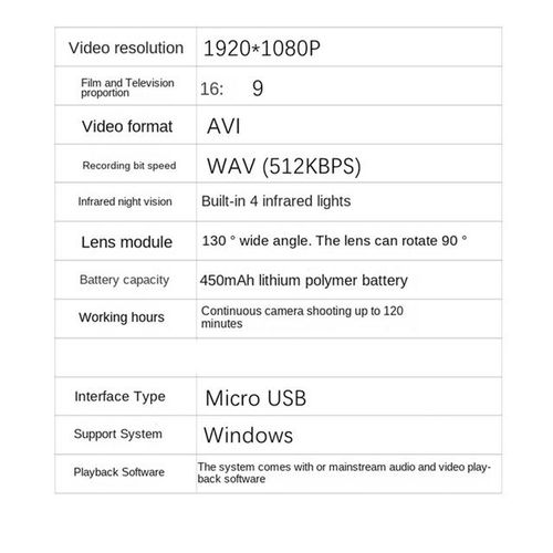 1080p Wifi Hd Night Vision Camera Small Invisible 130° Sports Back Clip Camera Outdoor Camera Body Worn Camera Camera