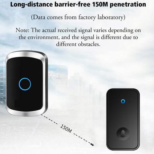 Self Powered Waterproof 433mhz Wireless Doorbell Smart Home Without Doorbell With Ringtone 150m Remote Bell