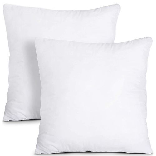 Elegance Set Of 2 Fibre Cushions - White