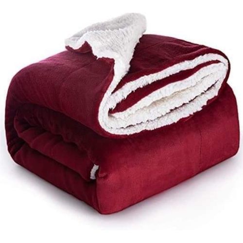 Fleece Woolen Soft Blanket - Maroon