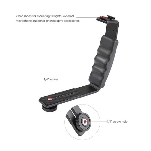 Handheld L-shaped Gimbal Expansion Bracket Holder With 2