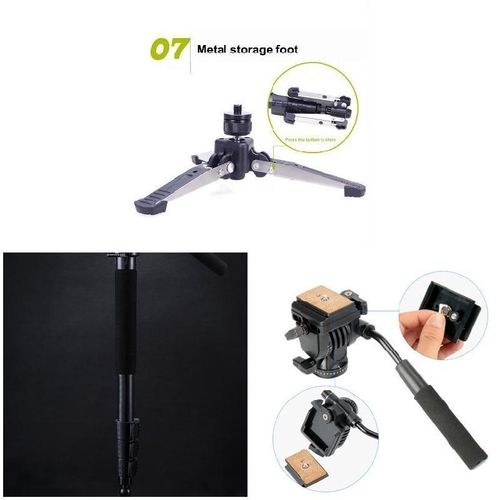 Camera Monopod Kit Telescopic Video Monopods Aluminum Alloy Stand for DSLR Video Cameras Camcorders New