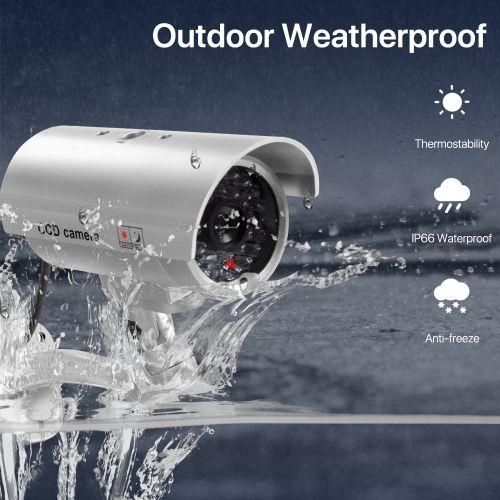 Outdoor  Camera Home Security CCTV Waterproof Emulational Dummy Camera IR F LED Light  Video Surveillance CameraSurveillance Cameras