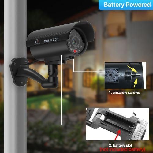 Outdoor  Camera Home Security CCTV Waterproof Emulational Dummy Camera IR F LED Light  Video Surveillance CameraSurveillance Cameras