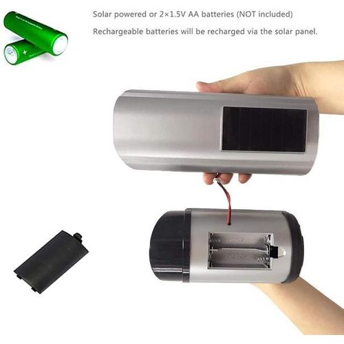 Cctv Camera Solar Powered W/ Infared Ir Led Outdoor Video Surveillance Simulated Home Security Camera
