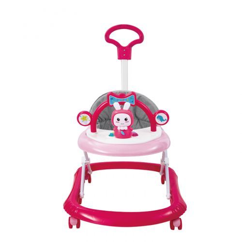 Mom Easy Multi Functional Baby Walker with 3Educational Modules Pink