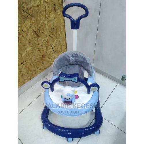 Mom Easy Multi Functional Baby Walker with 3Educational Modules Blue