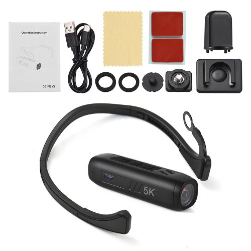 5K Head Mounted Camera Wearable WiFi Video Camera Camcorder