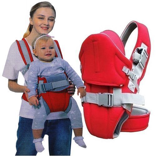 New Strong Comfortable Baby Carrier With a Hood - Red