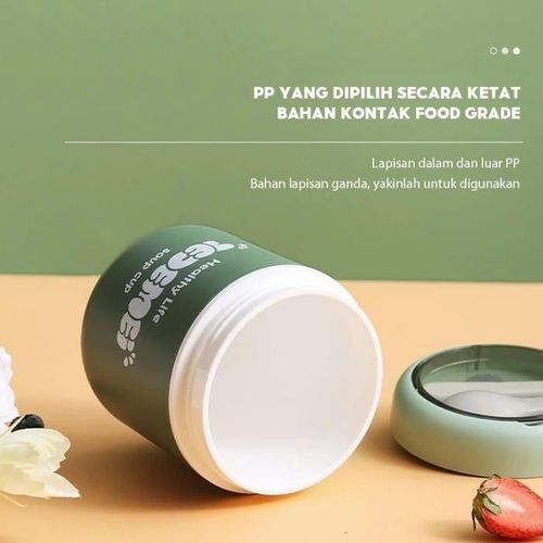 Other Thermal Soup Lunch Box Food Container With Spoon Stainless Steel Vacuum Cup Soup Cup Portable Insulated Breakfast Tableware Water Flask Stainless Steel Bottle Tumbler- Multicolor