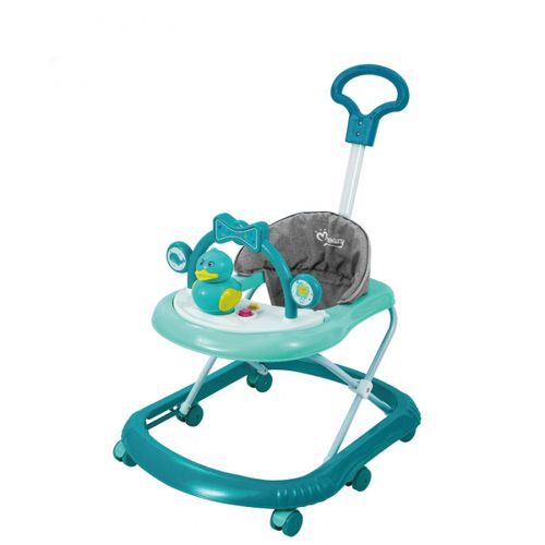 Mom Easy Multi Functional Baby Walker With 3Educational Modules Green