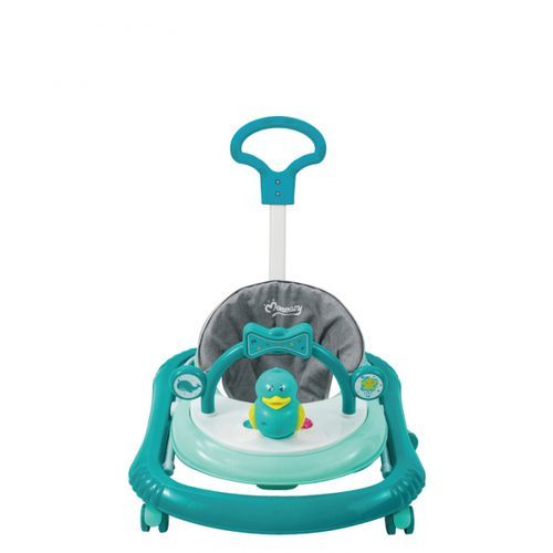 Mom Easy Multi Functional Baby Walker With 3Educational Modules Green