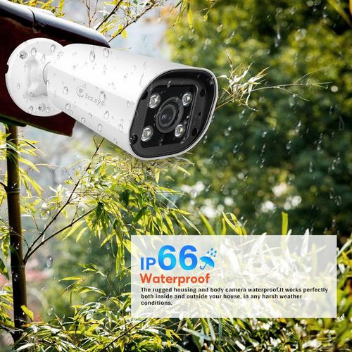 Eyes.sys 4mp Ip Poe Aduio Security Camera Ai Human Body Detection 4 Led Color Night Vision Compatible Nvr Rtsp