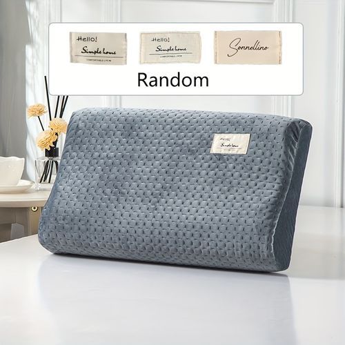 Memory Foam Neck Pillow Cover With Pillow Core - 50*30cm