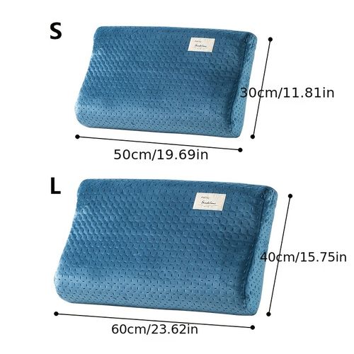 Memory Foam Neck Pillow Cover With Pillow Core - 50*30cm