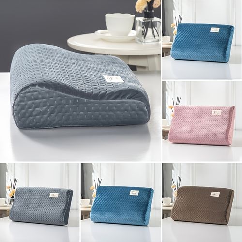 Memory Foam Neck Pillow Cover With Pillow Core - 50*30cm