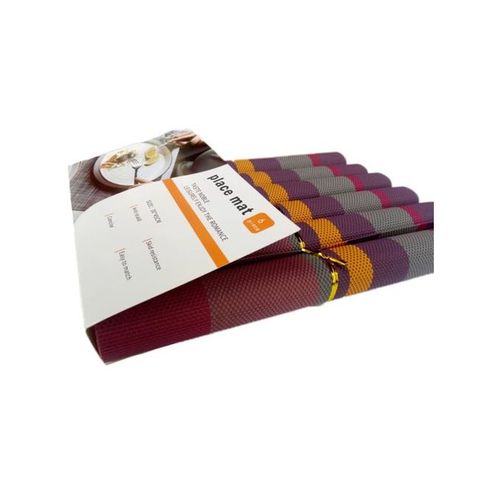 6 Pcs Table Place Mats - Multicolour