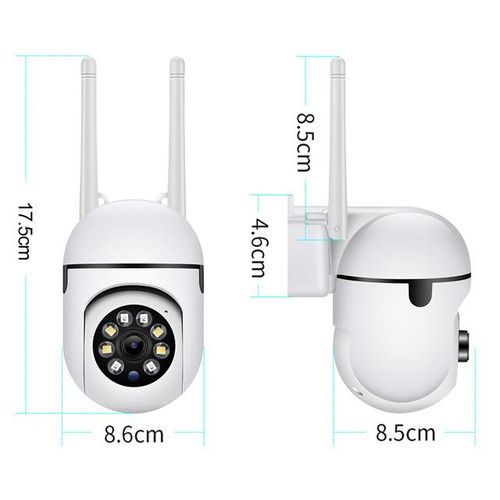 Ptz Wifi Ip Camera Audio Cctv Surveillance Outdoor 4x Digital Zoom Night Full Color Wireless Waterproof H.265 Audio Security