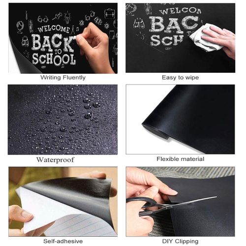 45*100cm Erasable Blackboard Wall Sticker For Teaching And Home Decoration