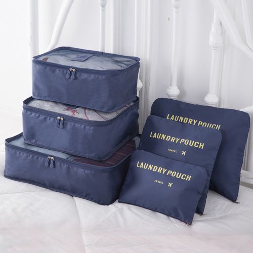 6pcs/set Travel Organizer Storage Bags Suitcase Packing Set