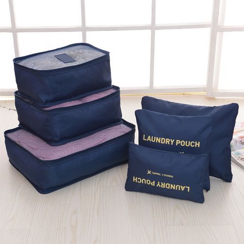 6pcs/set Travel Organizer Storage Bags Suitcase Packing Set