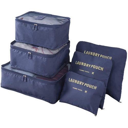 6pcs/set Travel Organizer Storage Bags Suitcase Packing Set
