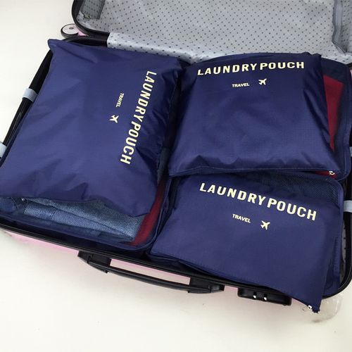 6pcs/set Travel Organizer Storage Bags Suitcase Packing Set