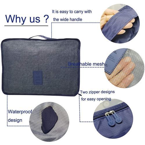 6pcs/set Travel Organizer Storage Bags Suitcase Packing Set