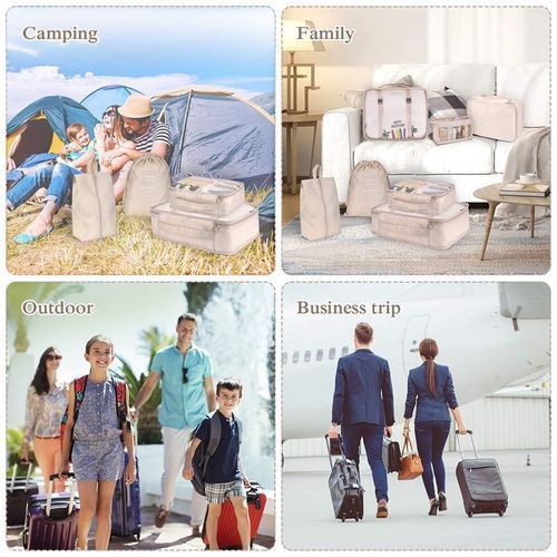 6pcs/set Travel Organizer Storage Bags Suitcase Packing Set
